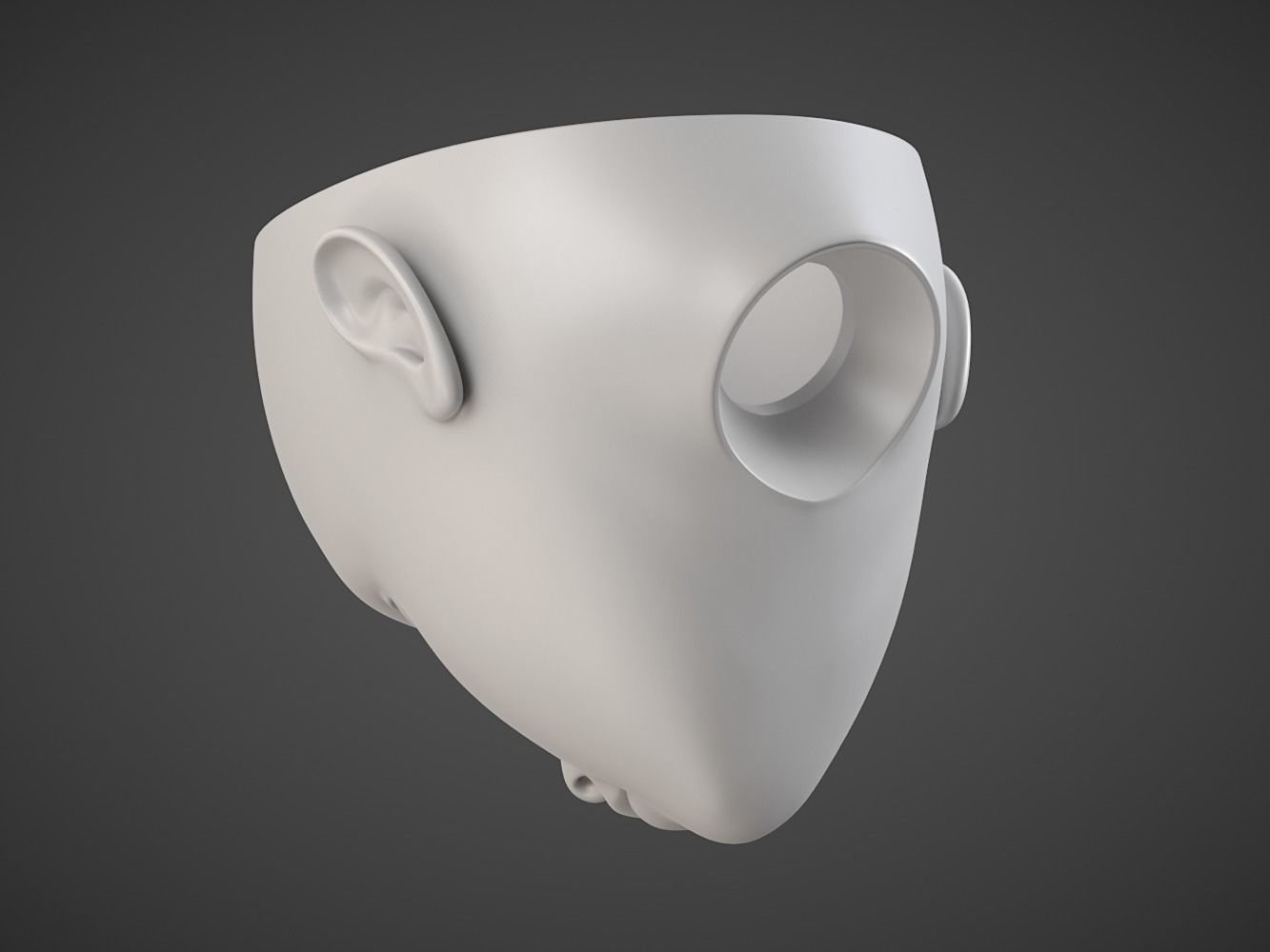 BJD Doll Head 3D print model_7