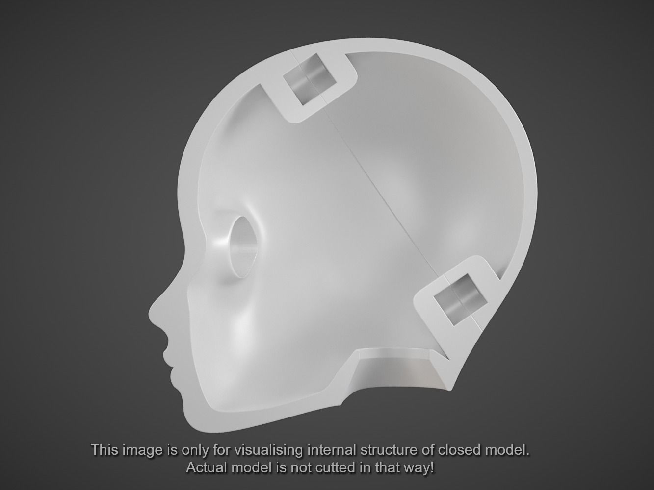 BJD Doll Head 3D print model_8