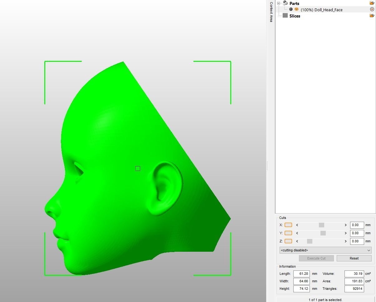 BJD Doll Head 3D print model_9