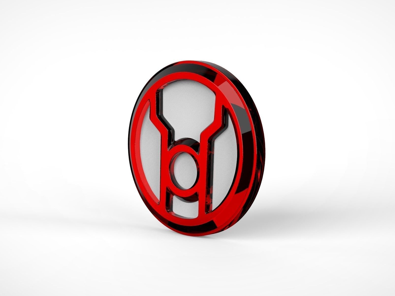 Red Lantern Logo Chest Emblem Symbol 3D print model_1