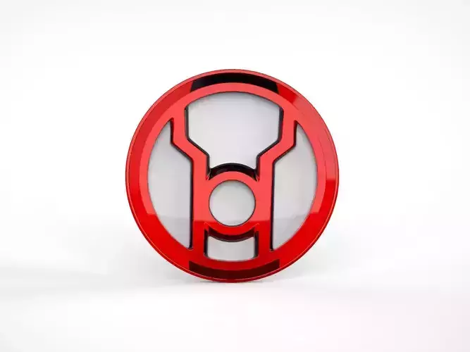 Red Lantern Logo Chest Emblem Symbol
