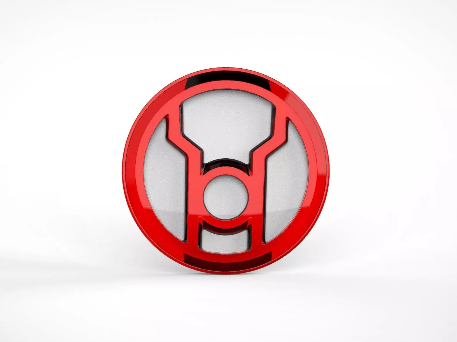 Red Lantern Logo Chest Emblem Symbol 3D print model_0