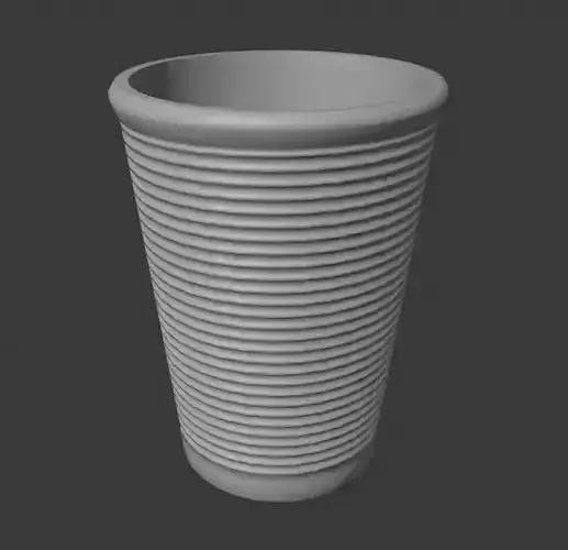 Flowerpot 3D model cup