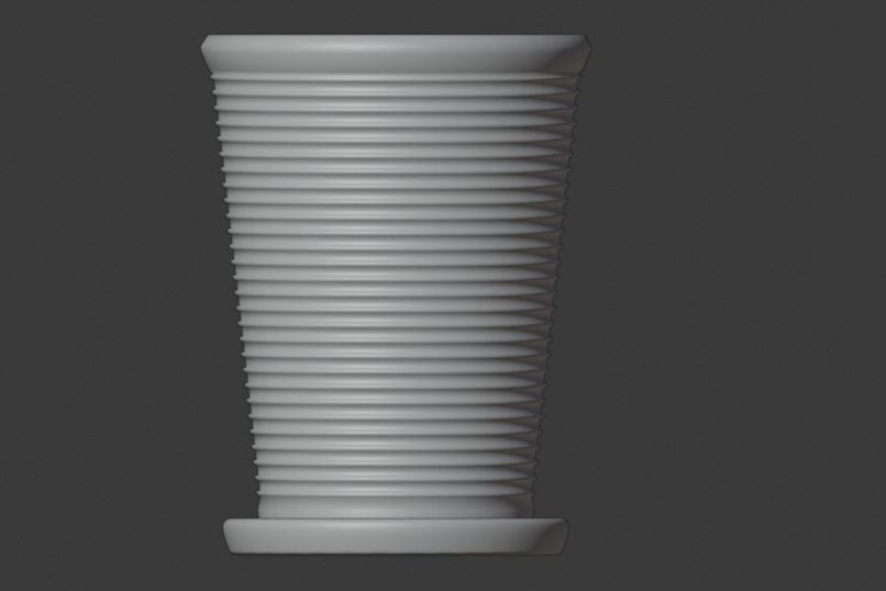 Flowerpot 3D model cup 3D model_1