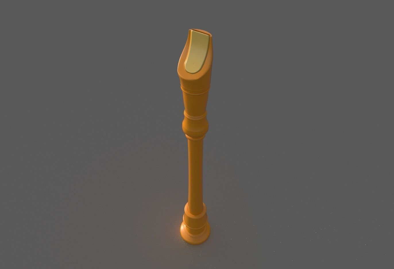 Recorder - Flute  Low-poly 3D model_10