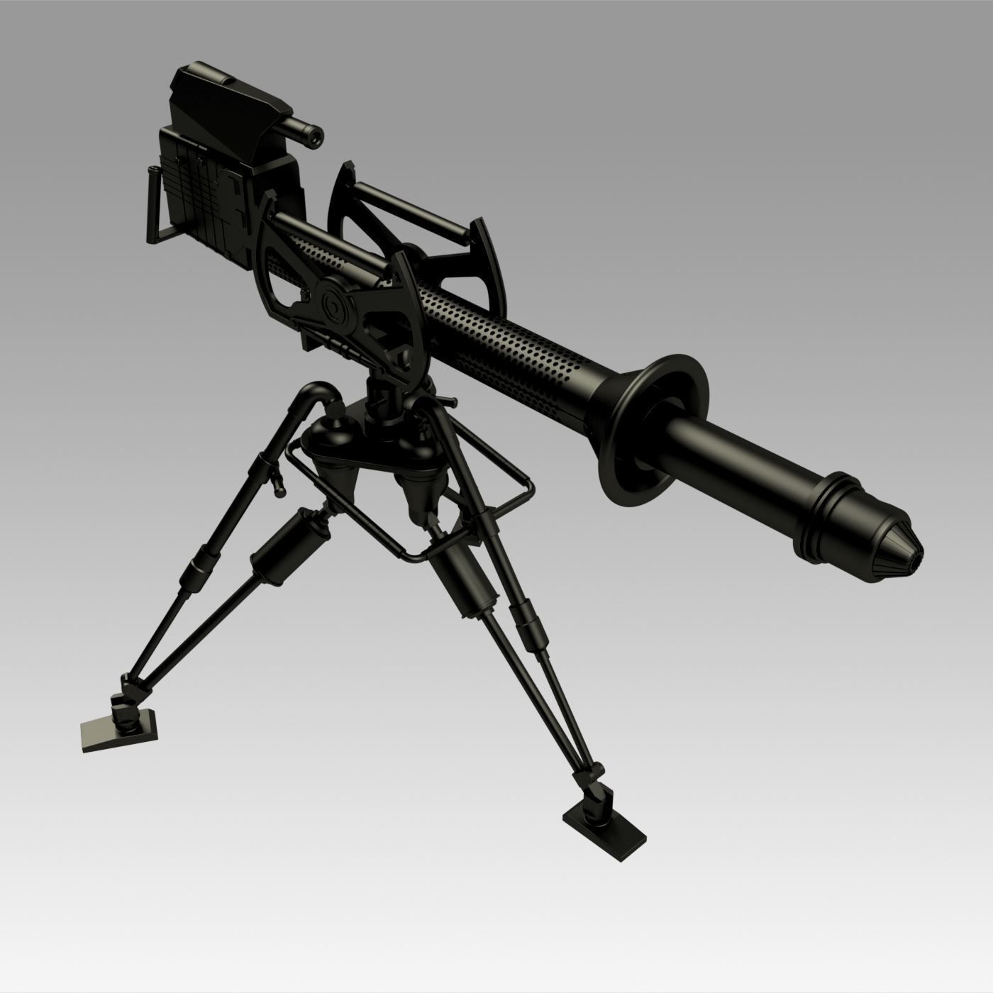 E-WEB heavy repeating Blaster - Star Wars Weapons 3D print model_7