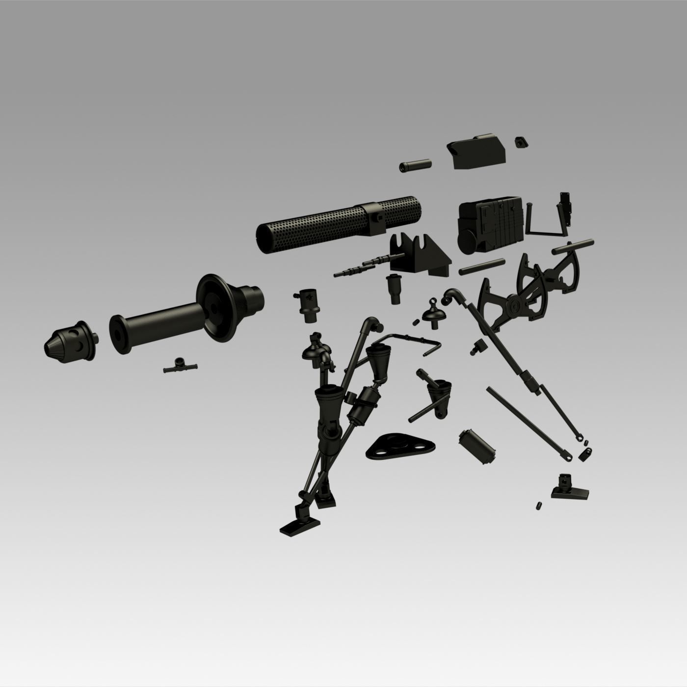 E-WEB heavy repeating Blaster - Star Wars Weapons 3D print model_13