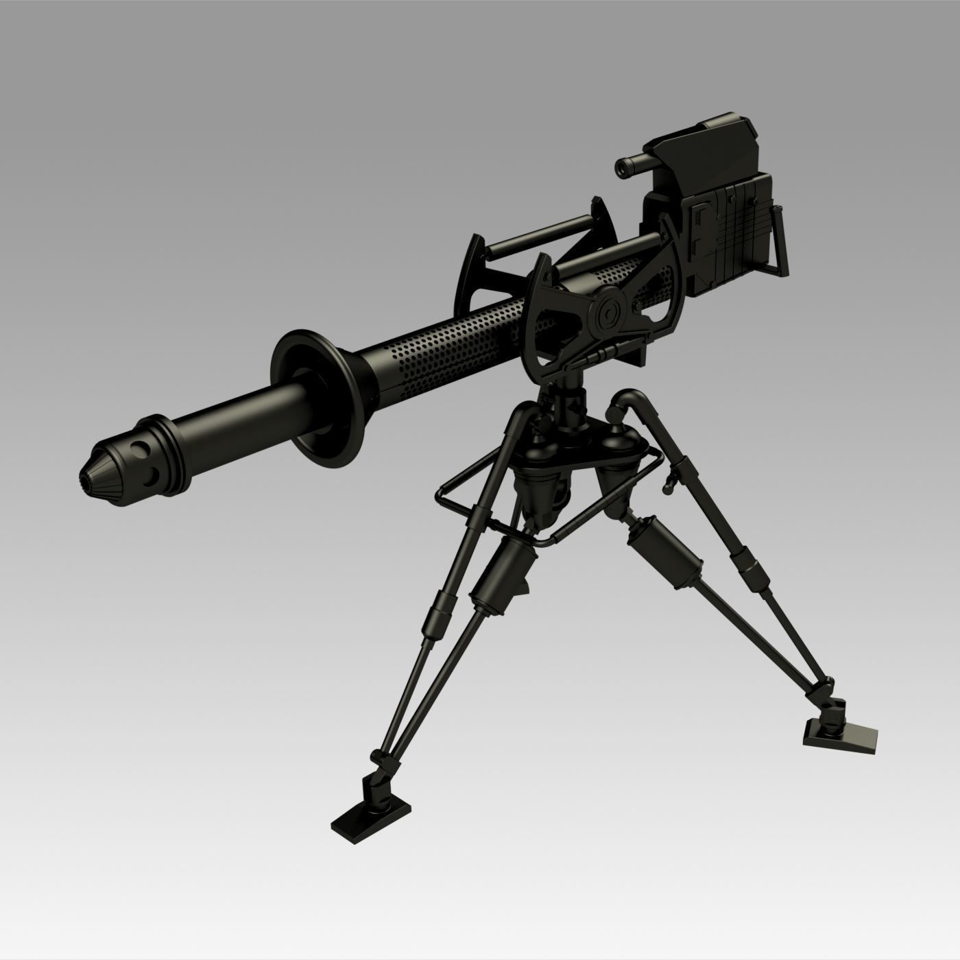 E-WEB heavy repeating Blaster - Star Wars Weapons 3D print model_2