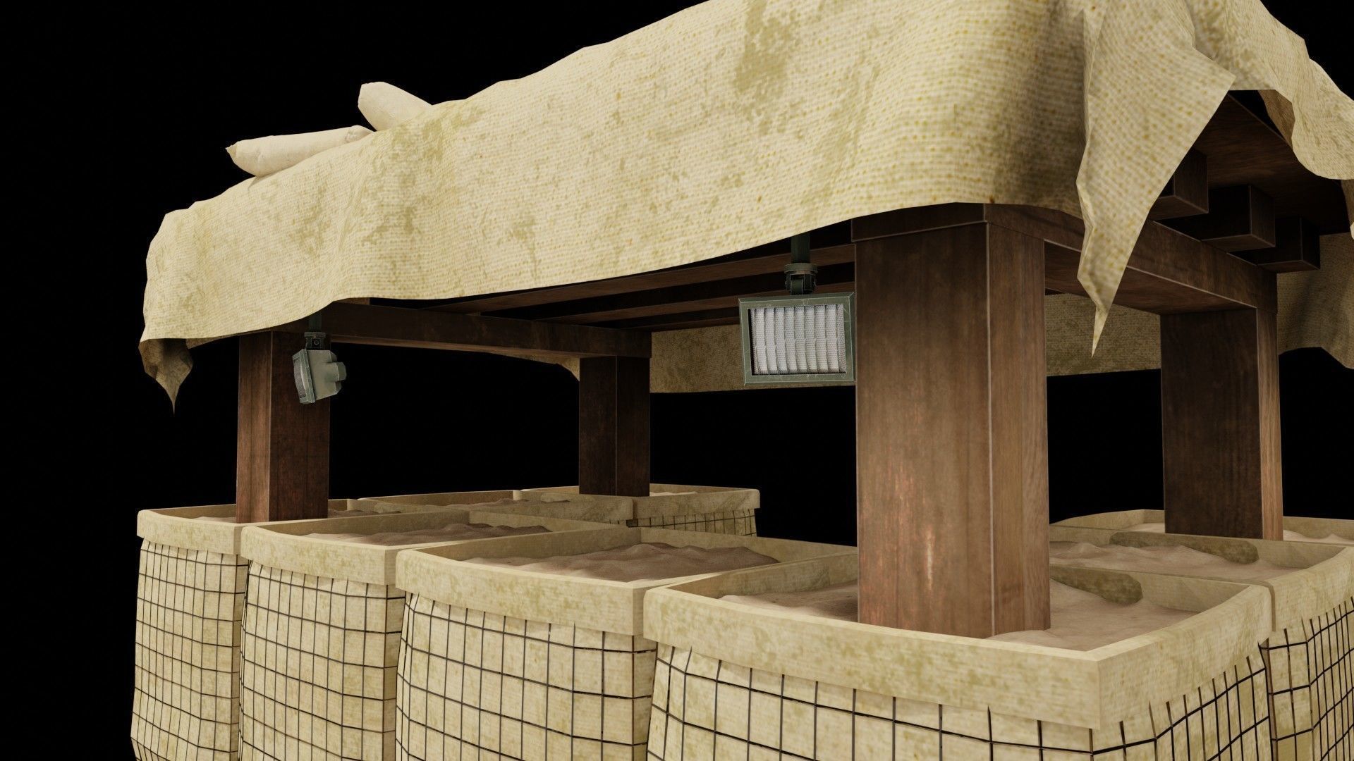  Military Trench Tower  3D model_1