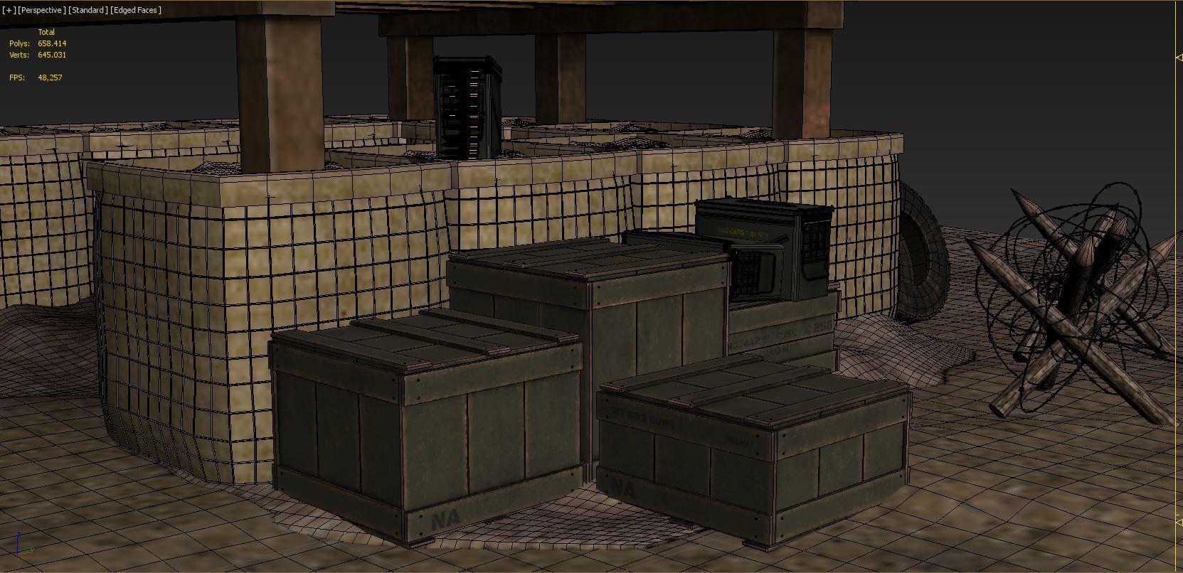  Military Trench Tower  3D model_7