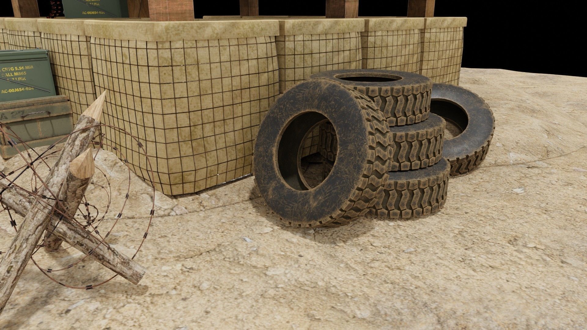  Military Trench Tower  3D model_20