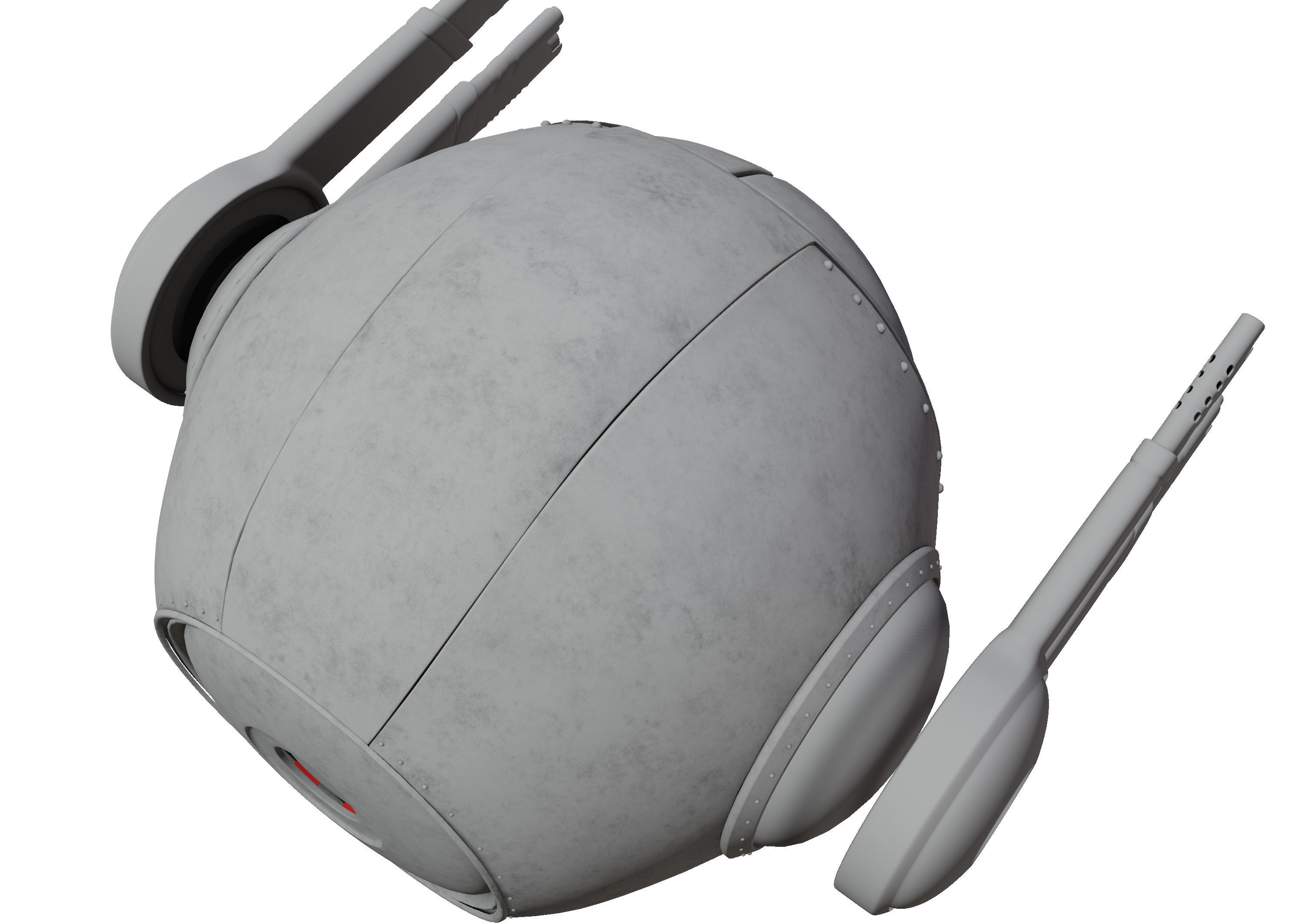 Sci-Fi - Drone - Probe Low-poly 3D model_19