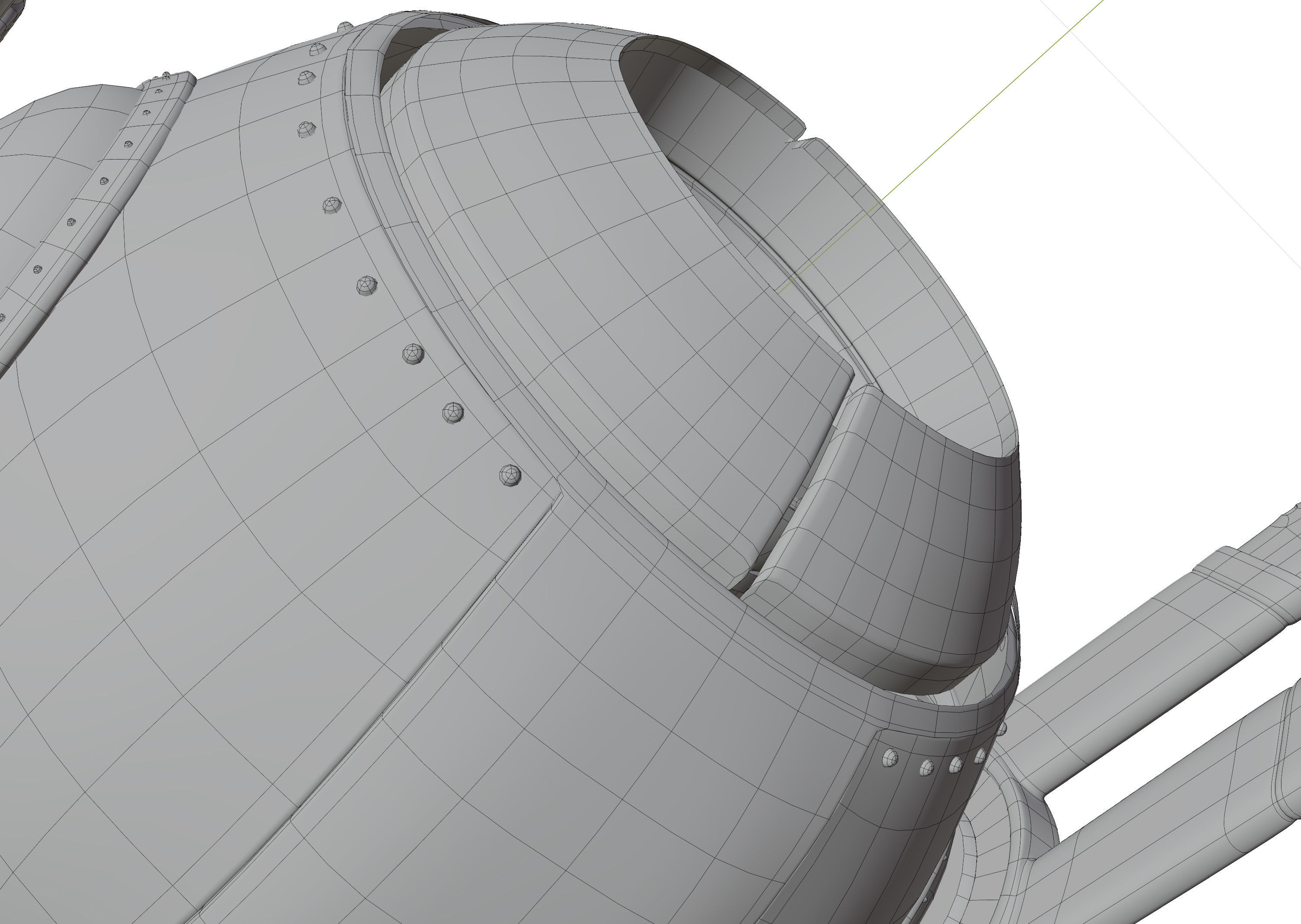 Sci-Fi - Drone - Probe Low-poly 3D model_8