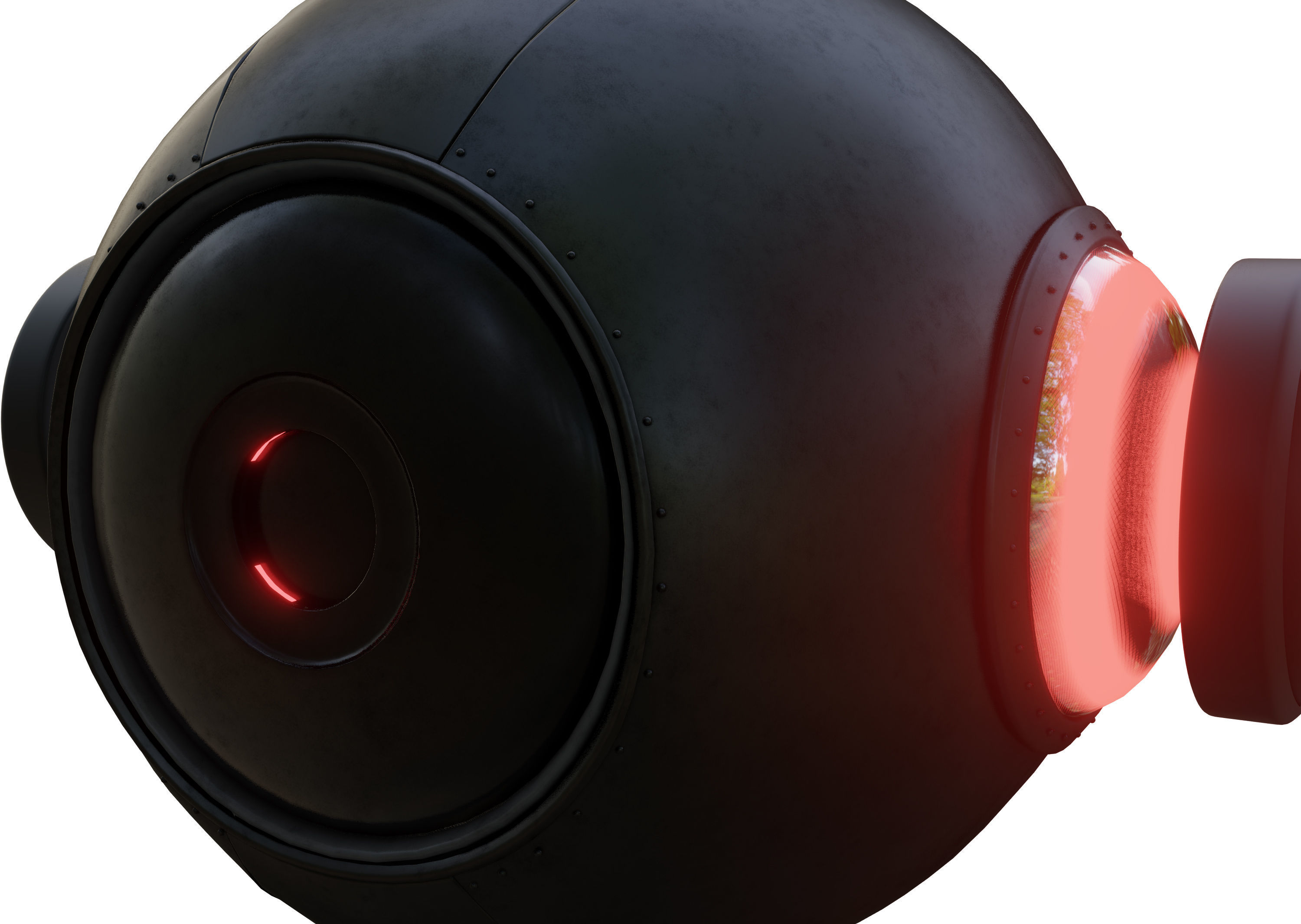 Sci-Fi - Drone - Probe Low-poly 3D model_12