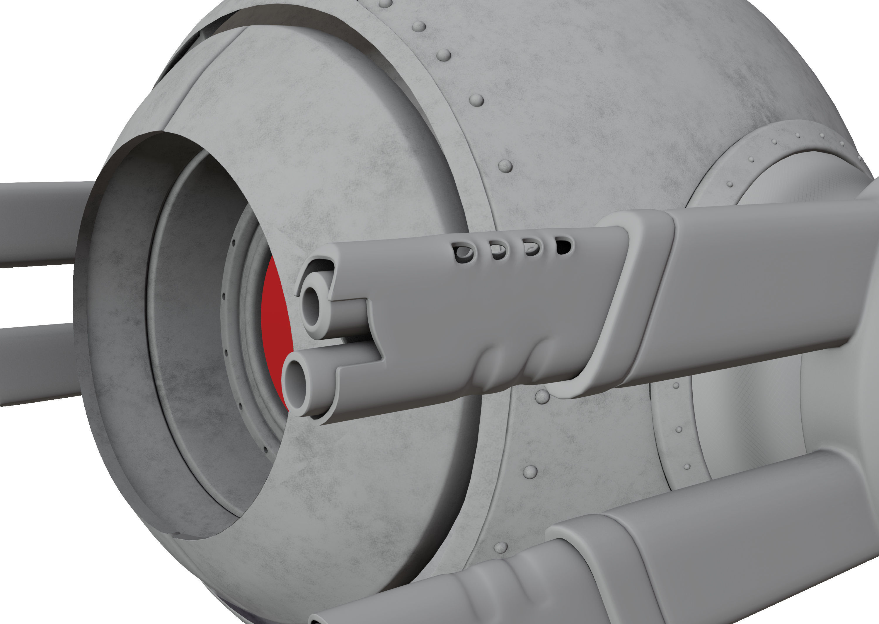 Sci-Fi - Drone - Probe Low-poly 3D model_9