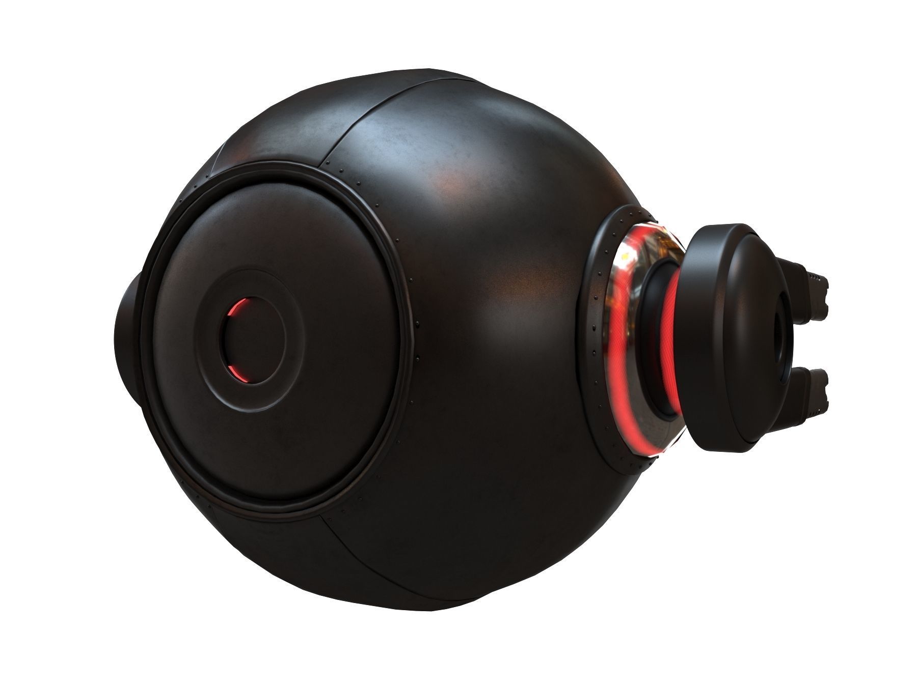 Sci-Fi - Drone - Probe Low-poly 3D model_11