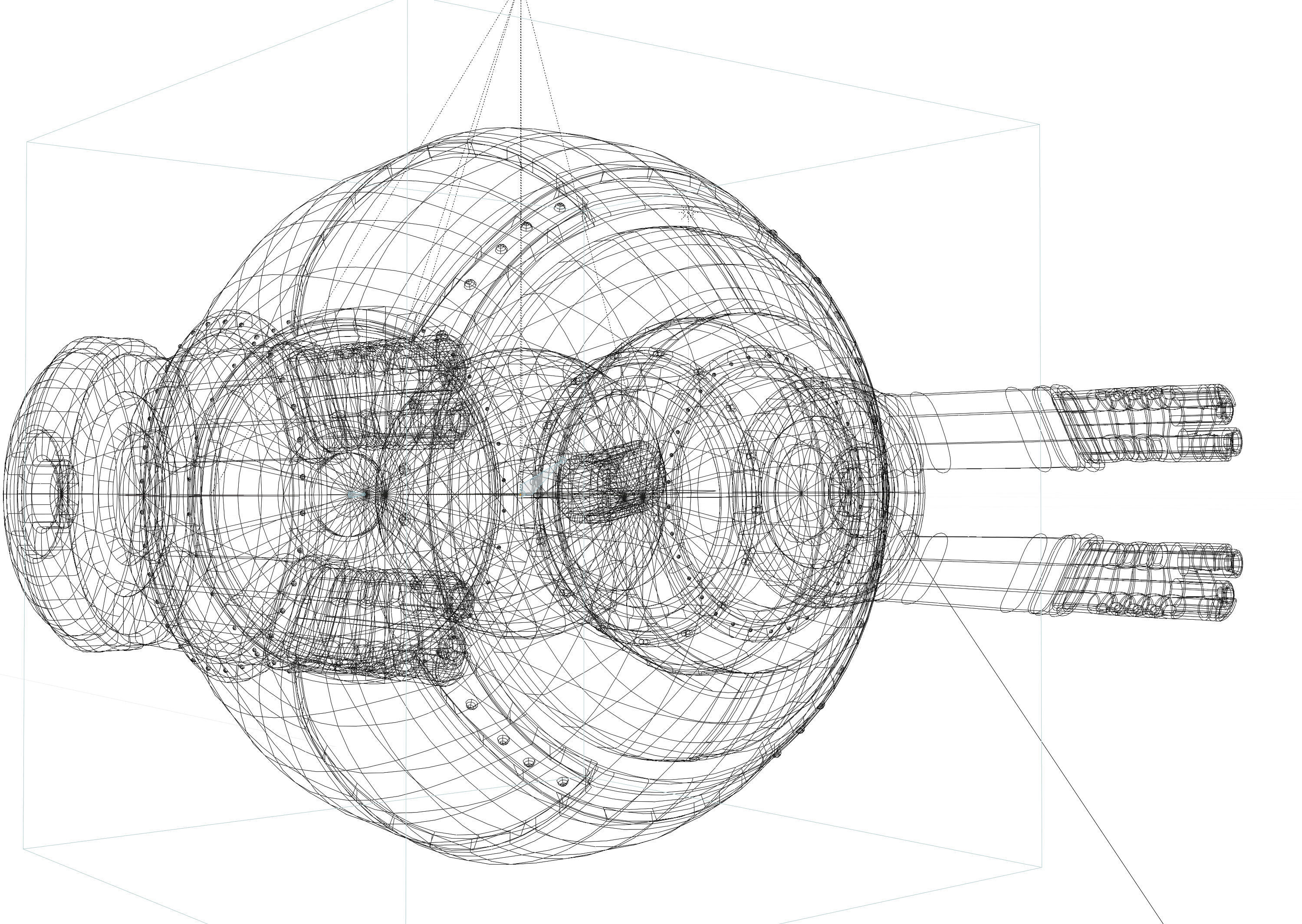 Sci-Fi - Drone - Probe Low-poly 3D model_2