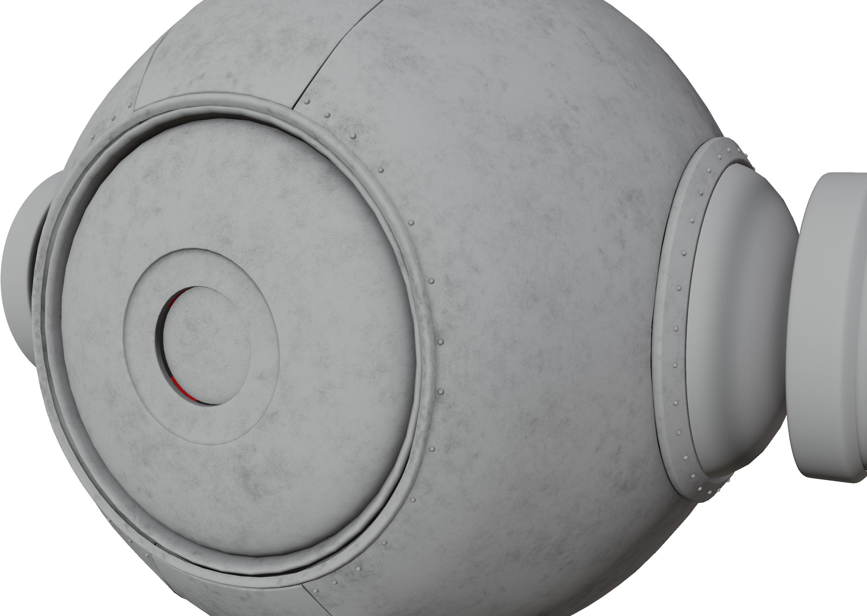 Sci-Fi - Drone - Probe Low-poly 3D model_13