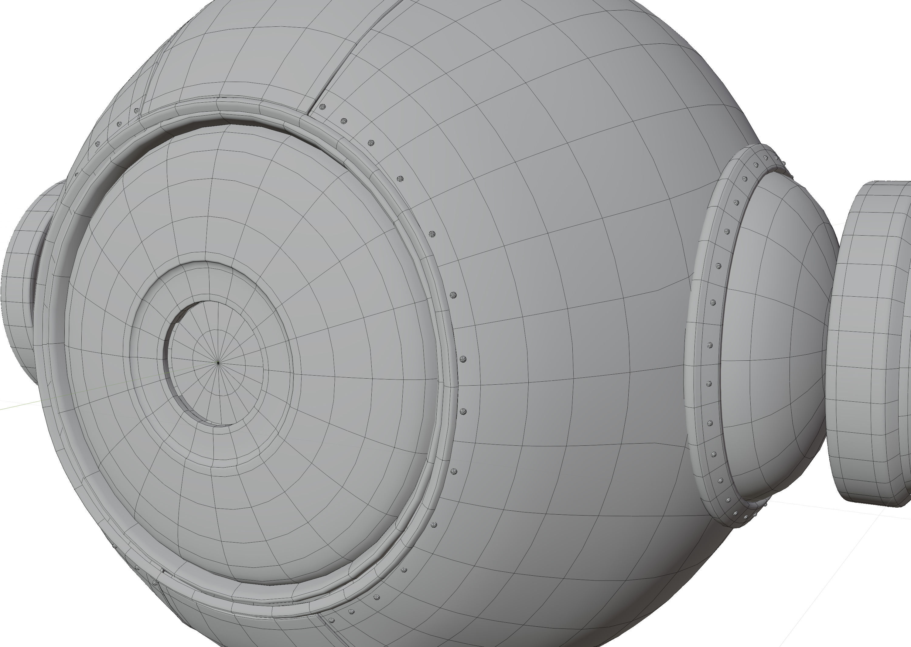 Sci-Fi - Drone - Probe Low-poly 3D model_14