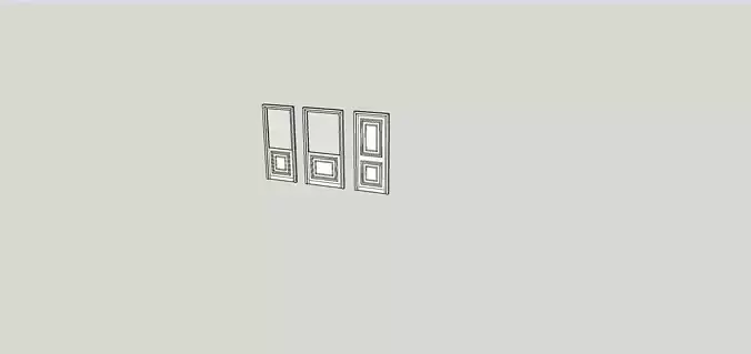 Classic Door  Free 3D model