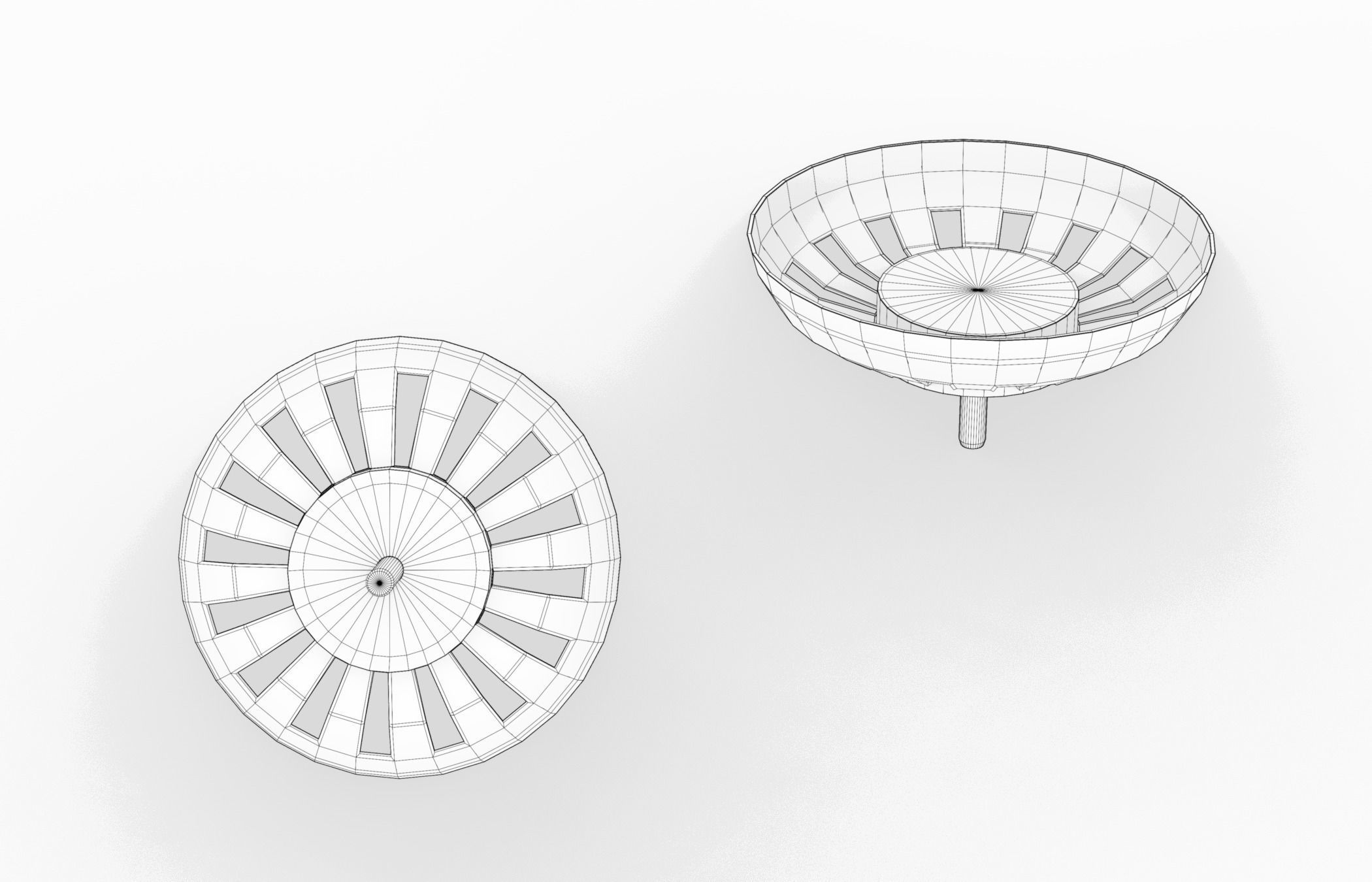 Kitchen Sink With Drain and Strainer - PBR Low-poly 3D model_8