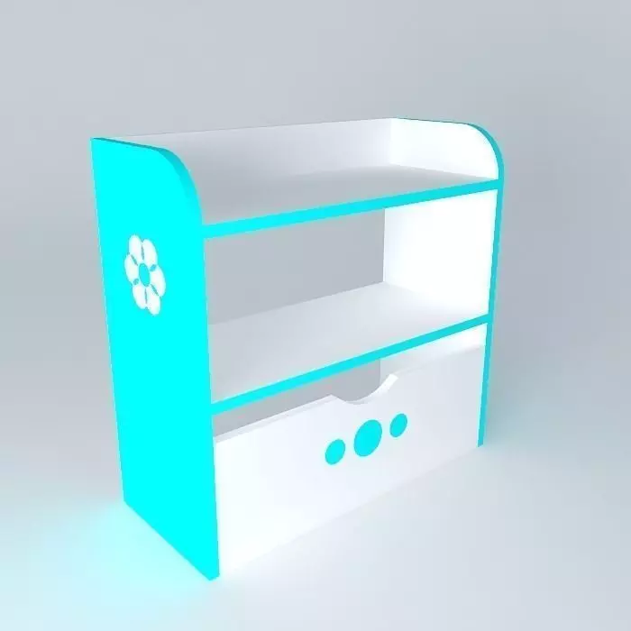 krister bookshelf 2 Free 3D model