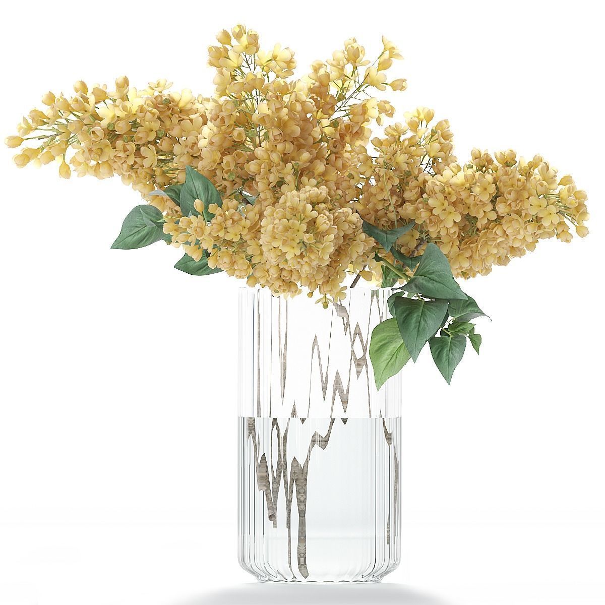Flower collection lilac flowers in vase 3D model_11