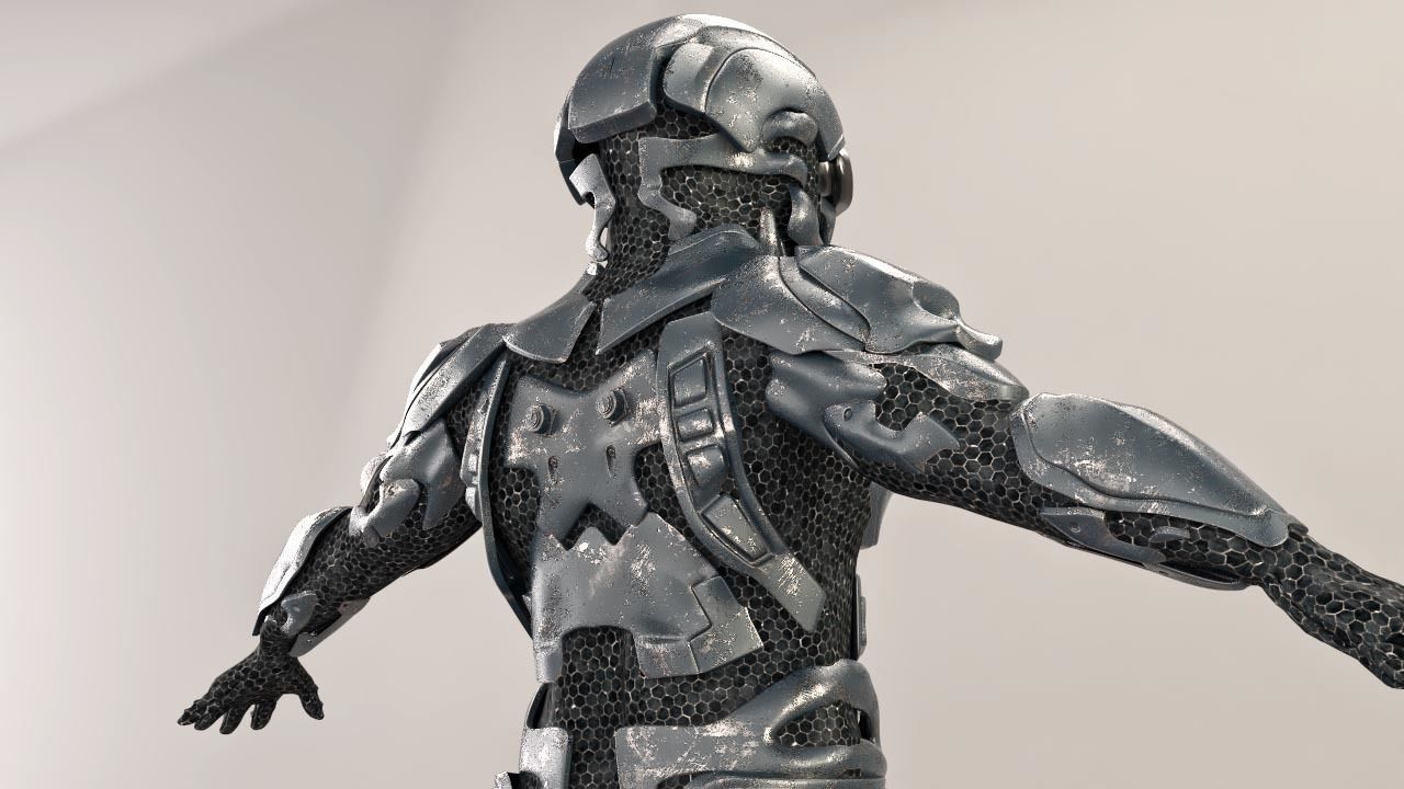 sci fi soldier 3D model_8