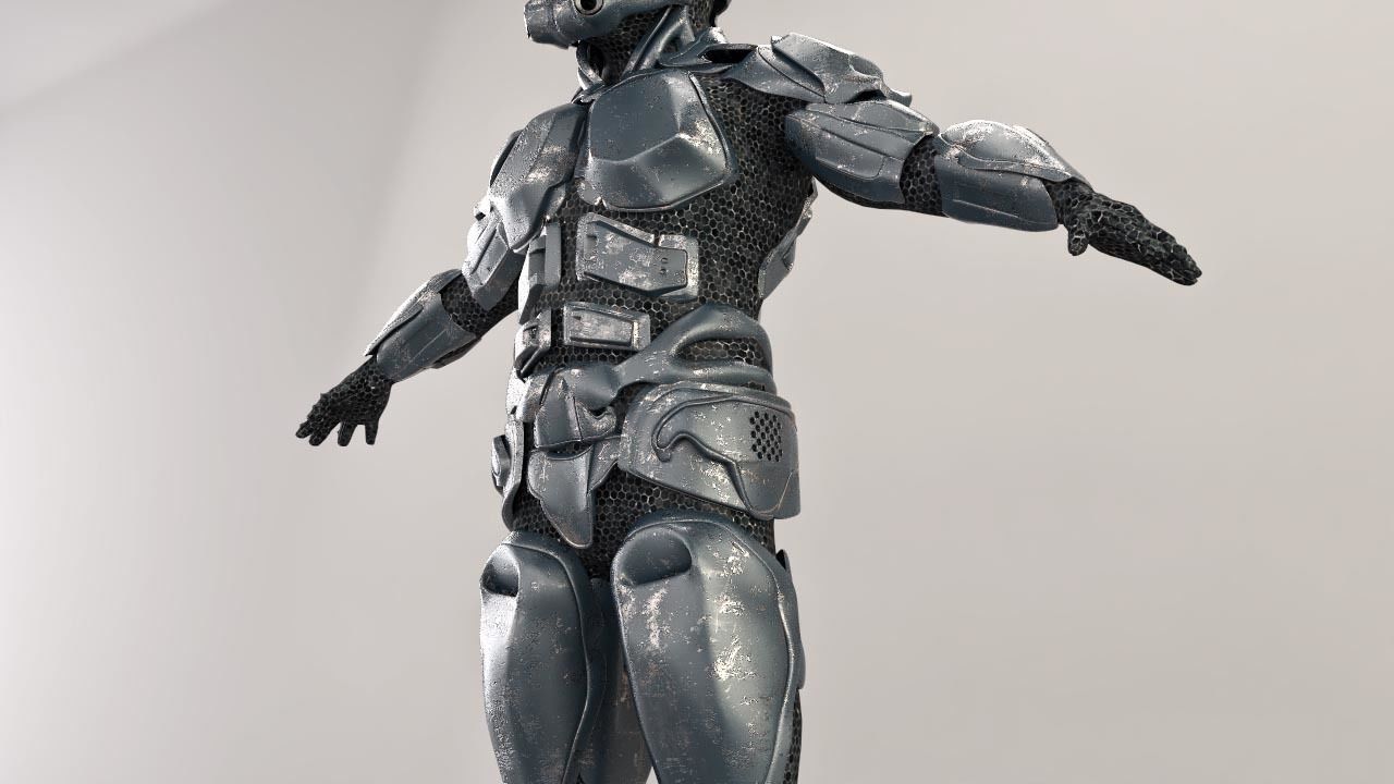 sci fi soldier 3D model_7