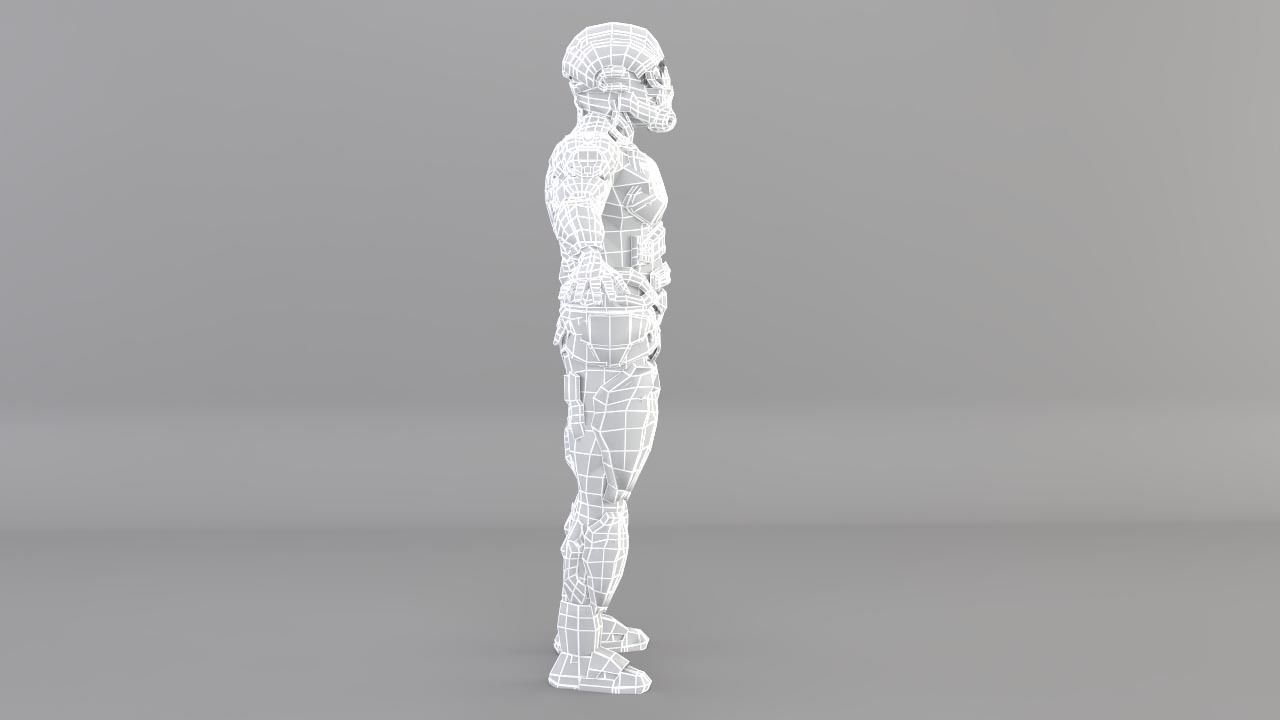 sci fi soldier 3D model_12