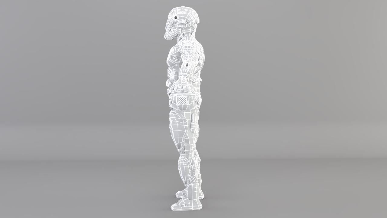 sci fi soldier 3D model_10