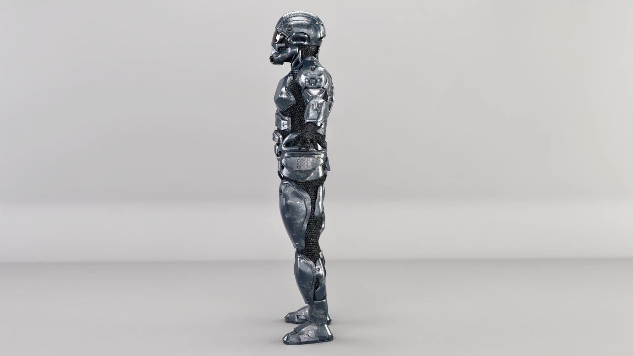 sci fi soldier 3D model_2