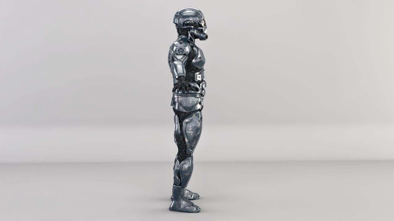 sci fi soldier 3D model_4