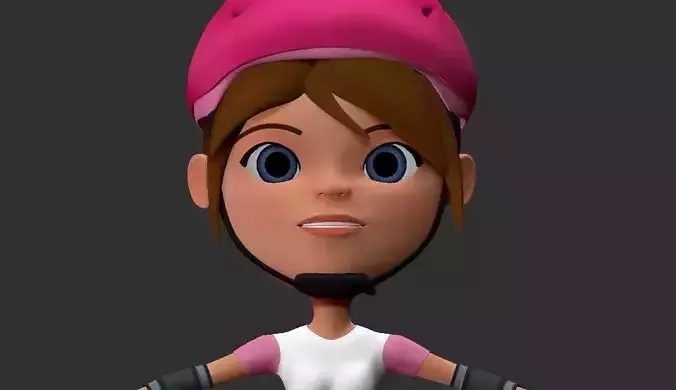 Biker Girl Ztool 3D print model