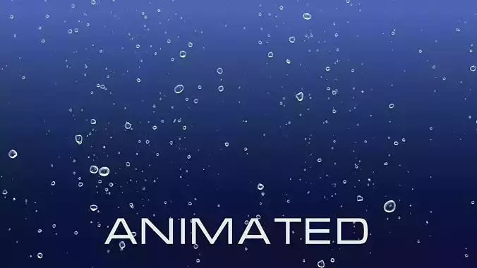 Bubbles B snow falling 3D model