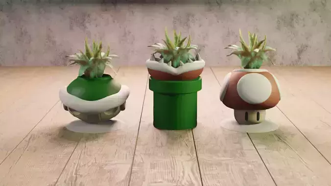 PLANTER NINTENDO 3D print model