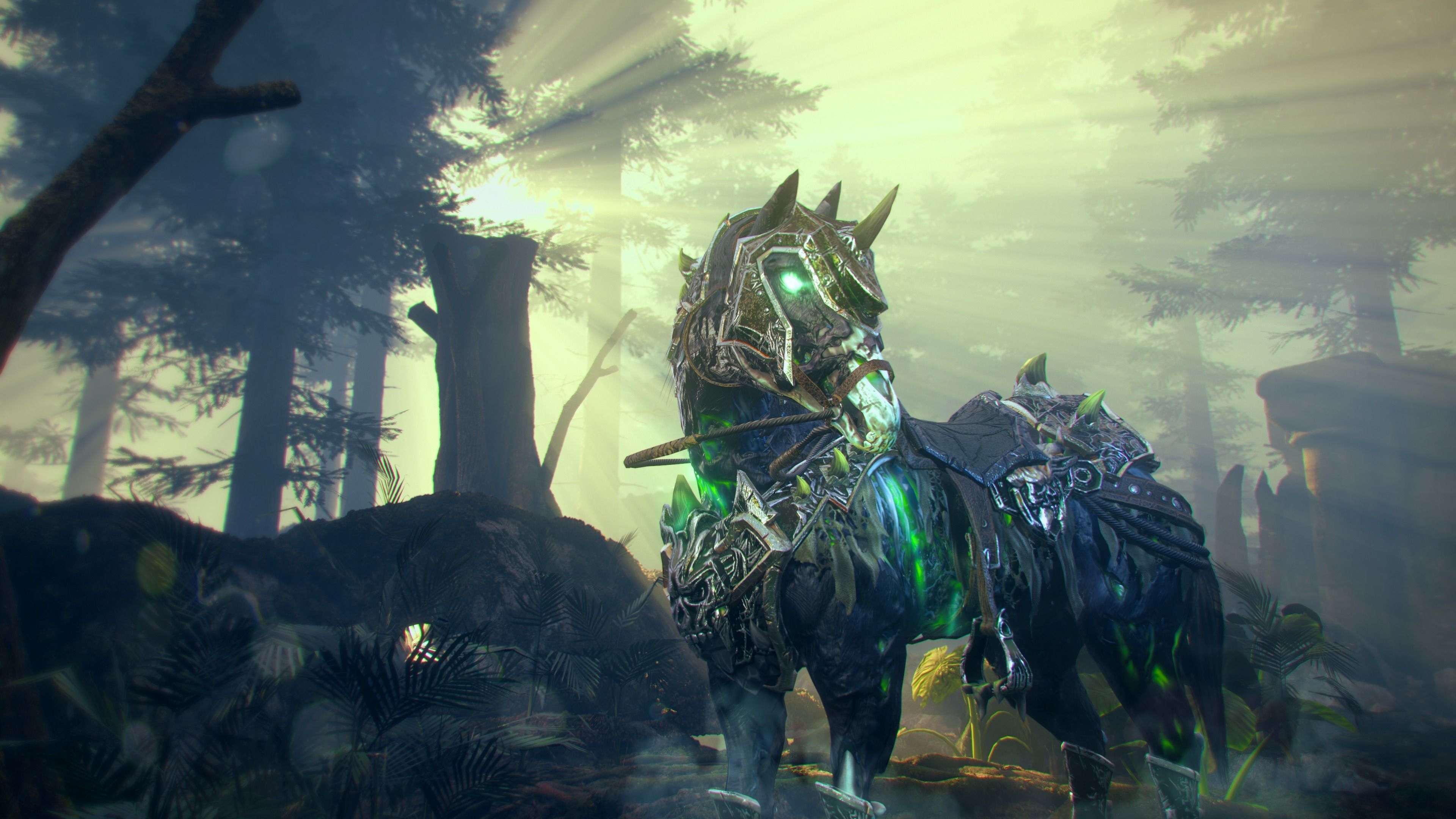 Undead Horse and Unholy Knight Low-poly 3D model_4