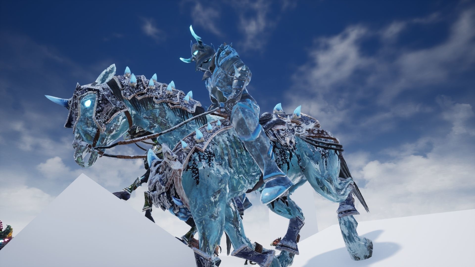 Undead Horse and Unholy Knight Low-poly 3D model_15