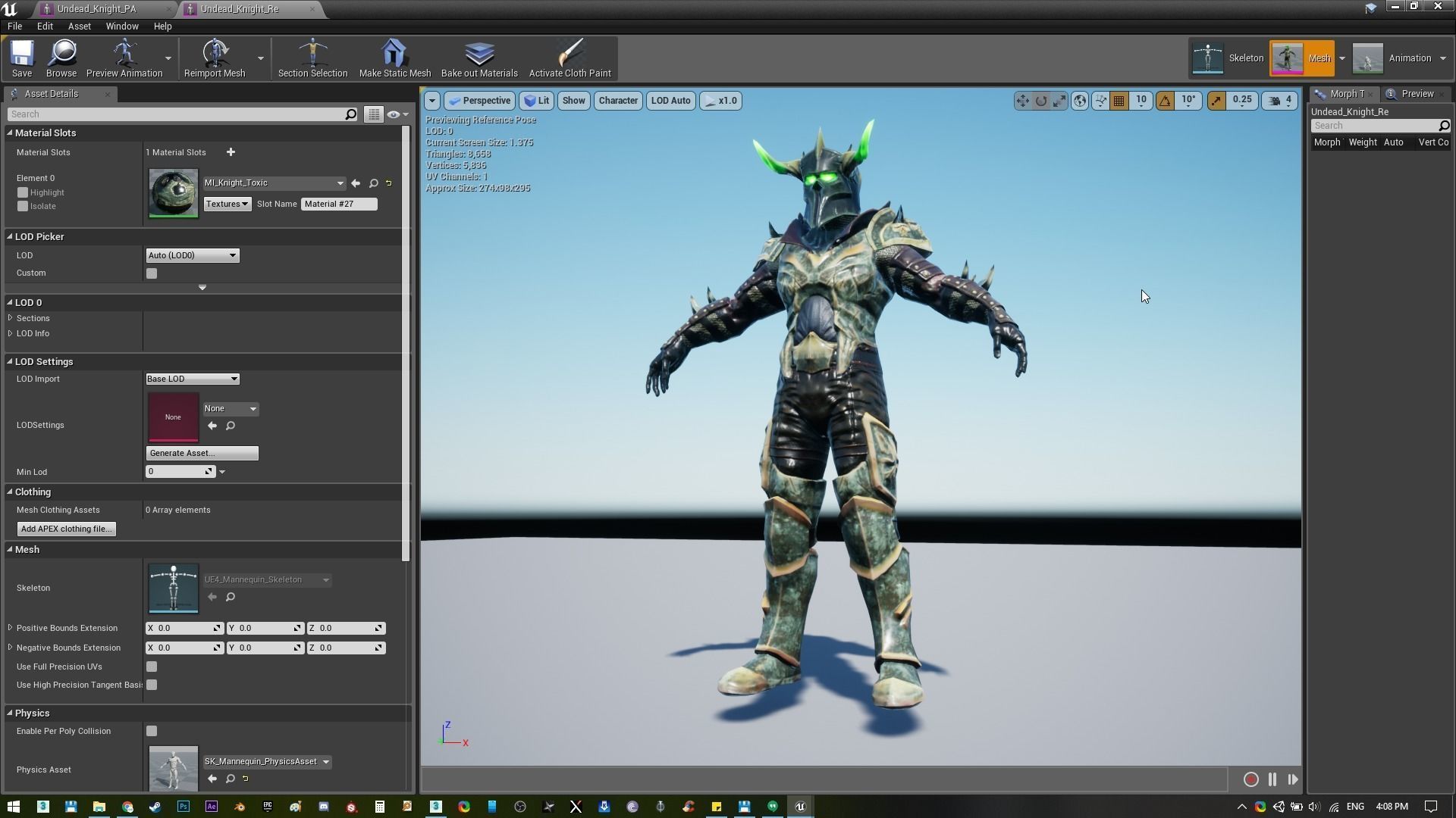 Undead Horse and Unholy Knight Low-poly 3D model_25