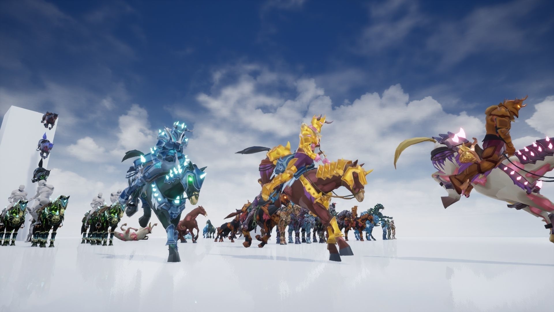 Undead Horse and Unholy Knight Low-poly 3D model_20