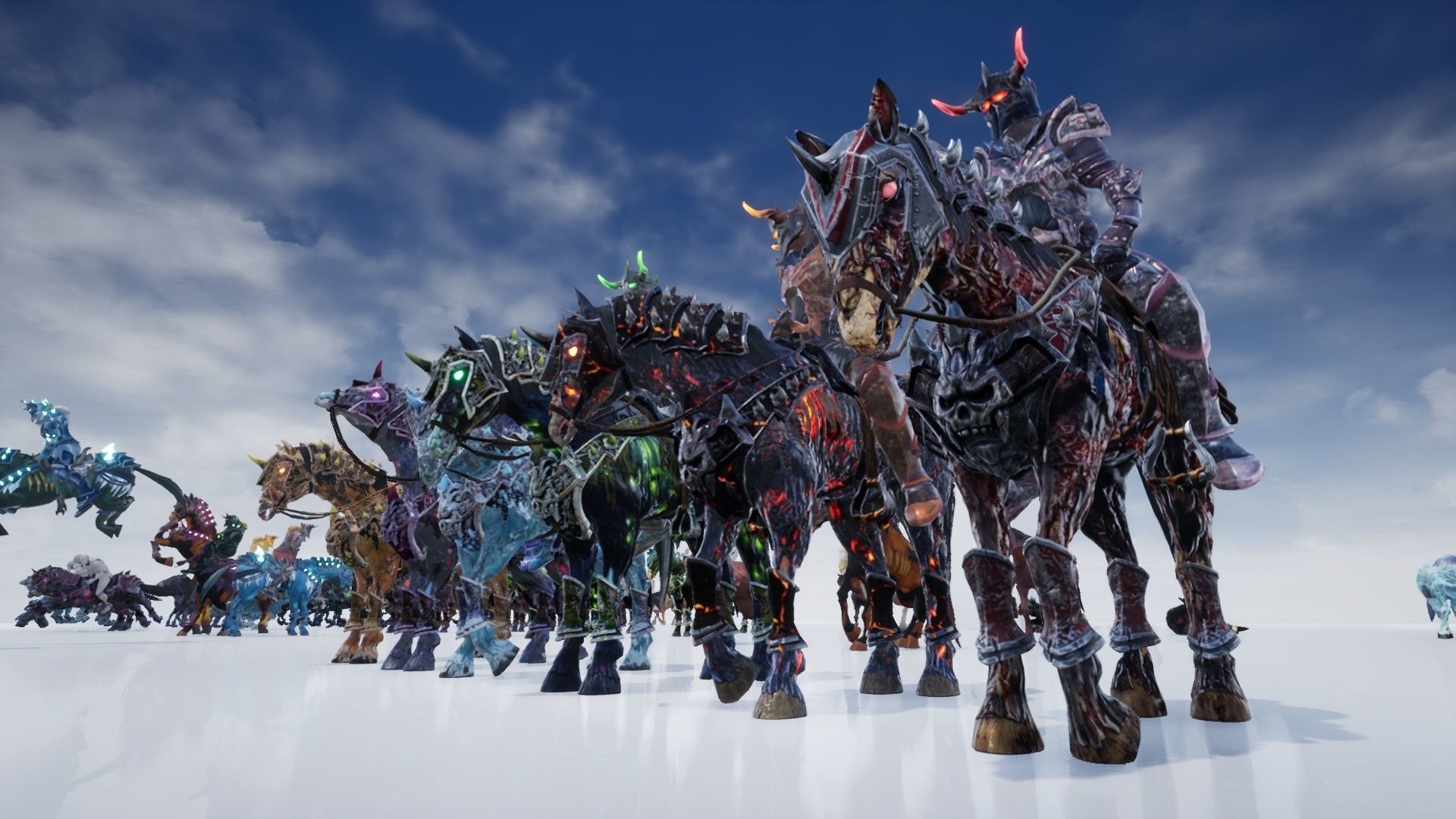 Undead Horse and Unholy Knight Low-poly 3D model_19