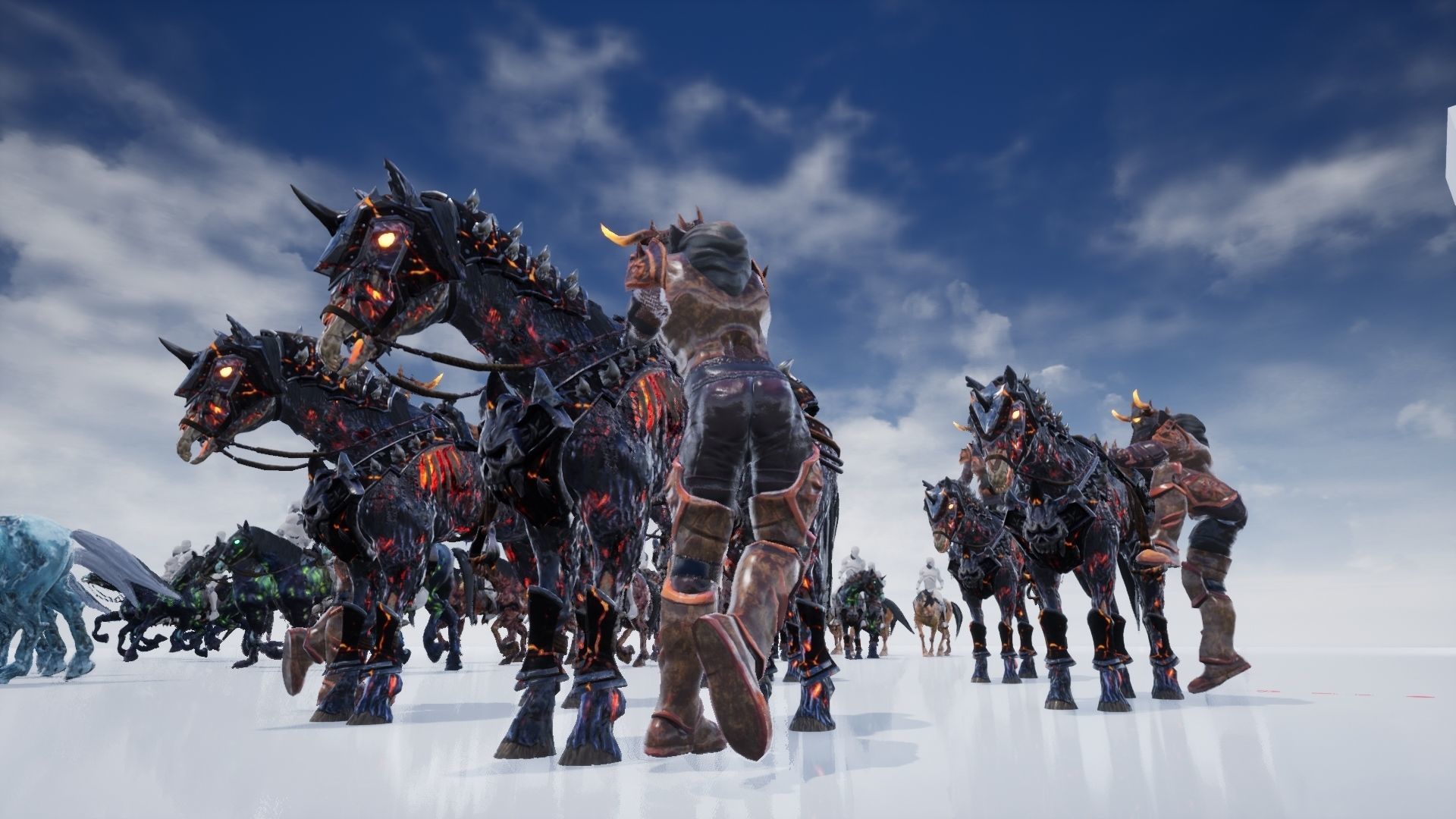 Undead Horse and Unholy Knight Low-poly 3D model_17