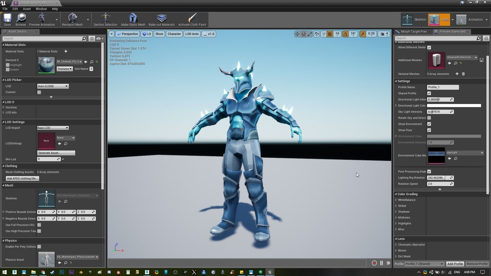 Undead Horse and Unholy Knight Low-poly 3D model_26