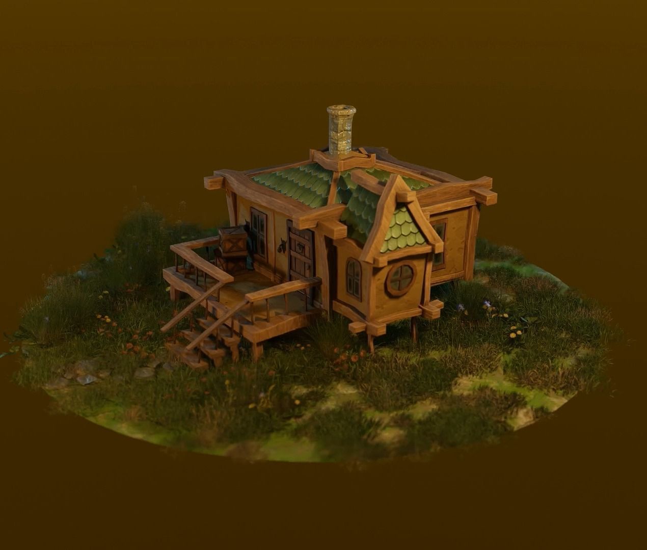 Stylized Medieval Build Pack Low-poly 3D model_10