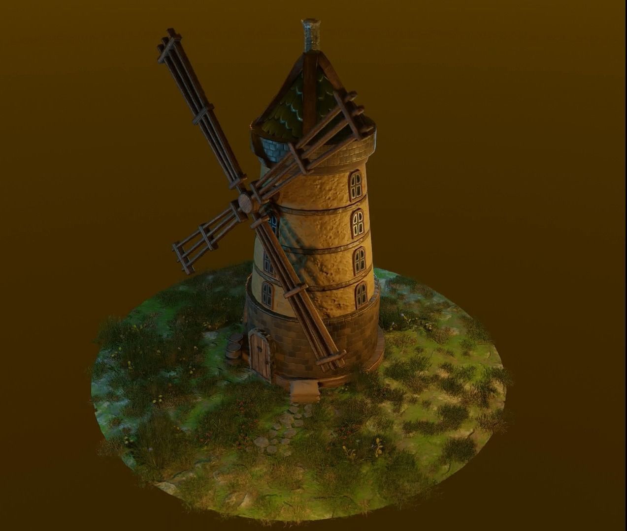 Stylized Medieval Build Pack Low-poly 3D model_4