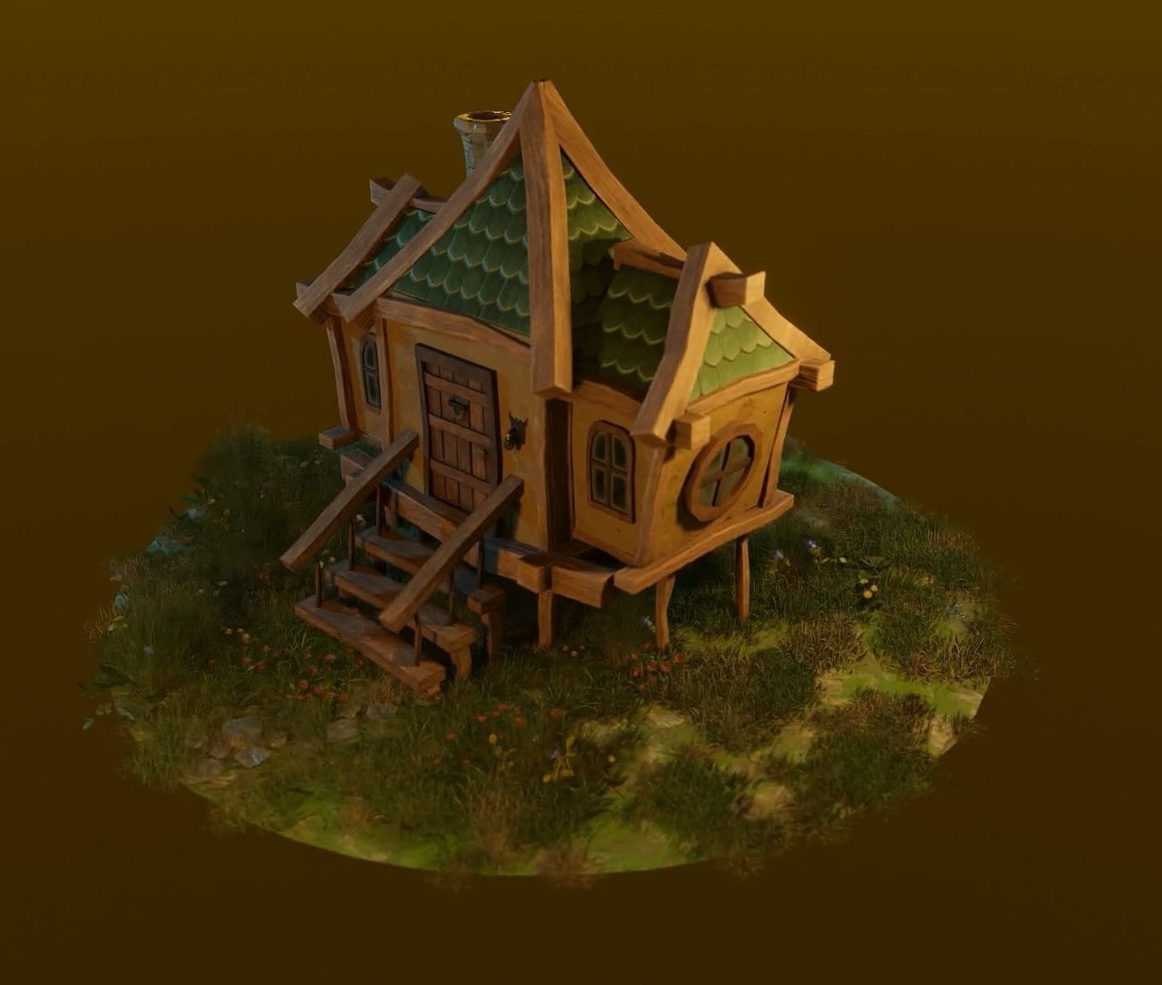 Stylized Medieval Build Pack Low-poly 3D model_9