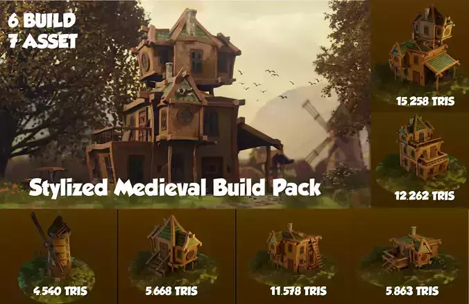 Stylized Medieval Build Pack