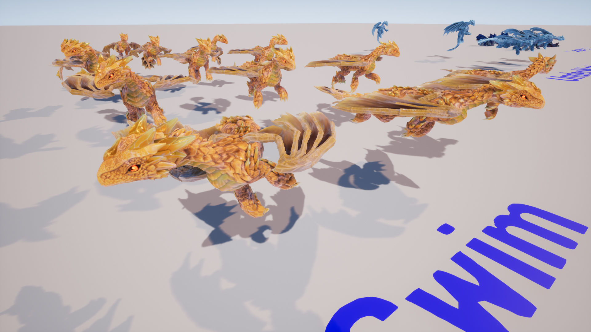 Elemental Dragon Low-poly 3D model_29