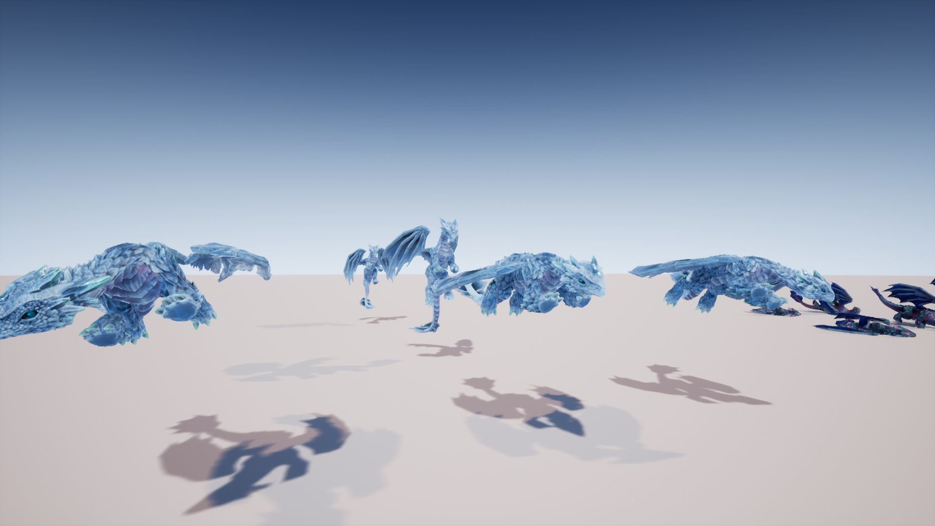 Elemental Dragon Low-poly 3D model_27