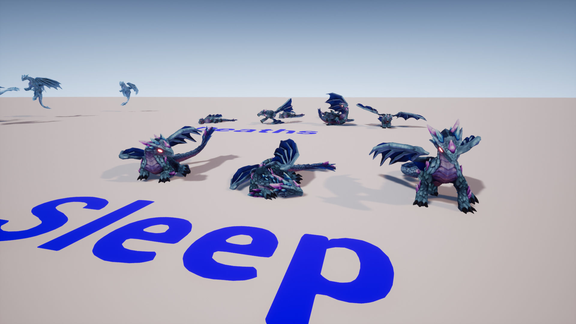 Elemental Dragon Low-poly 3D model_28